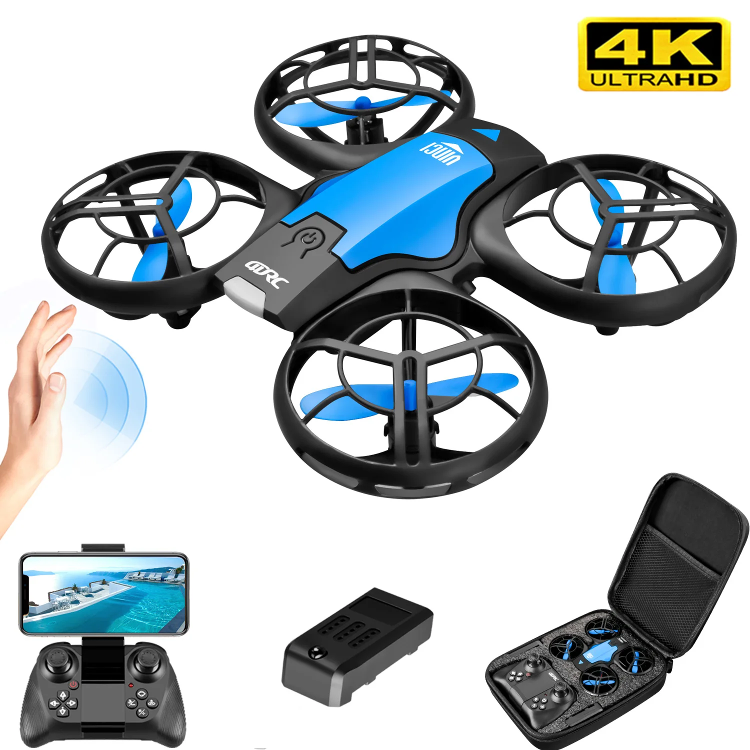 V8 New Mini Drone 4K Professio - Drone Battery Case 评论和价格