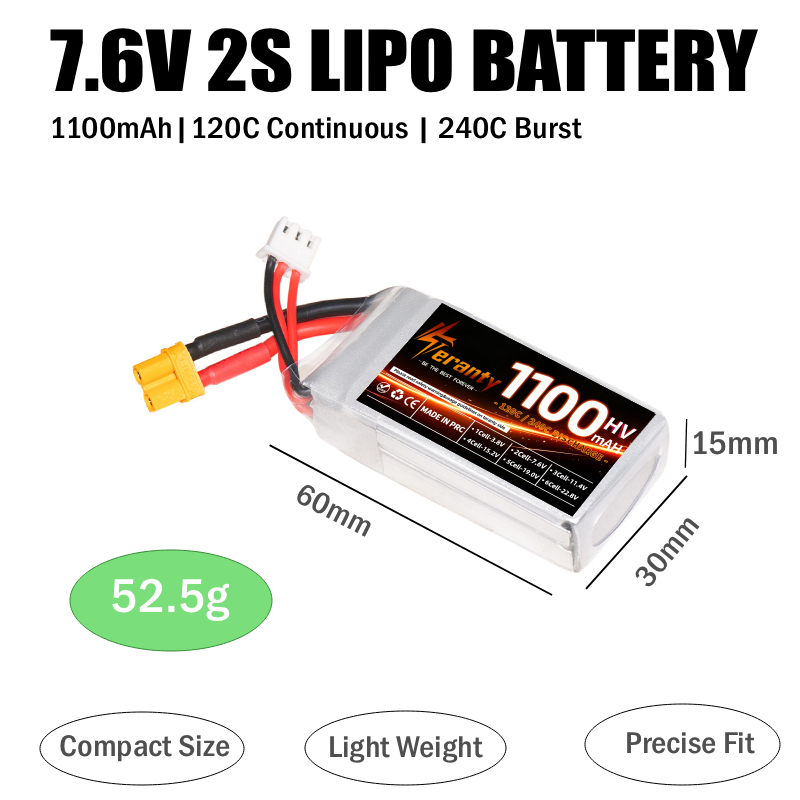Teranty 2S 3S 4S 6S HV LiPo Pa - Drone Battery 3S 评论和价格