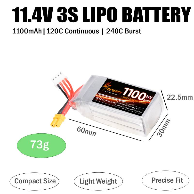 Teranty 2S 3S 4S 6S HV LiPo Pa - Drone Battery 3S 评论和价格